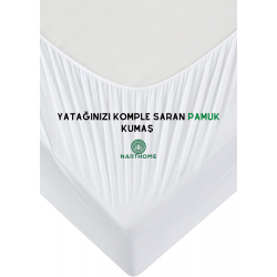 Nart Home %100 Micro Kumaş  Full Kenar  Sıvı Geçirmez Fitted Yatak Koruyucu Çarşaf  Yatak Alezi MFSG--140 x 200