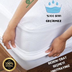 Nart Home %100 Micro Kumaş  Full Kenar  Sıvı Geçirmez Fitted Yatak Koruyucu Çarşaf  Yatak Alezi MFSG--140 x 200