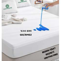 Nart Home %100 Micro Kumaş  Full Kenar  Sıvı Geçirmez Fitted Yatak Koruyucu Çarşaf  Yatak Alezi MFSG--150 x 200