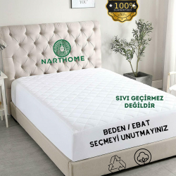 NART HOME Kapitone Fitted Pamuklu Yatak Koruyucu Alez Tek ve Çift Kişilik   Yatak Alezi 9  Ebat--180 x 200