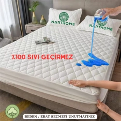 Kapitone Fitted %100  Su Sıvı Geçirmez  Pamuk  Alez Yatak Koruyucu  Kapitoneli  Yatak Alezi 9 ebat--100 x 200