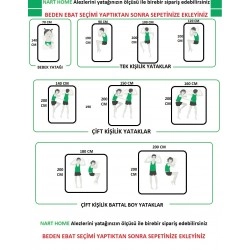 Kapitone Fitted %100  Su Sıvı Geçirmez  Pamuk  Alez Yatak Koruyucu  Kapitoneli  Yatak Alezi 9 ebat--100 x 200