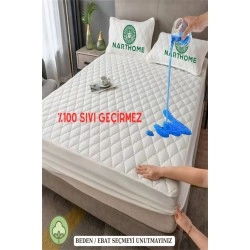 Kapitone Fitted %100  Su Sıvı Geçirmez  Pamuk  Alez Yatak Koruyucu  Kapitoneli  Yatak Alezi 9 ebat--120 x 200