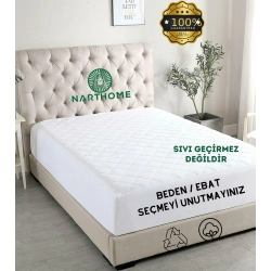 NART HOME Kapitone Fitted Yatak Koruyucu Alez Tek - Çift Kişilik Kapitoneli Pamuklu Yatak Alezi 9boy--70 x 140